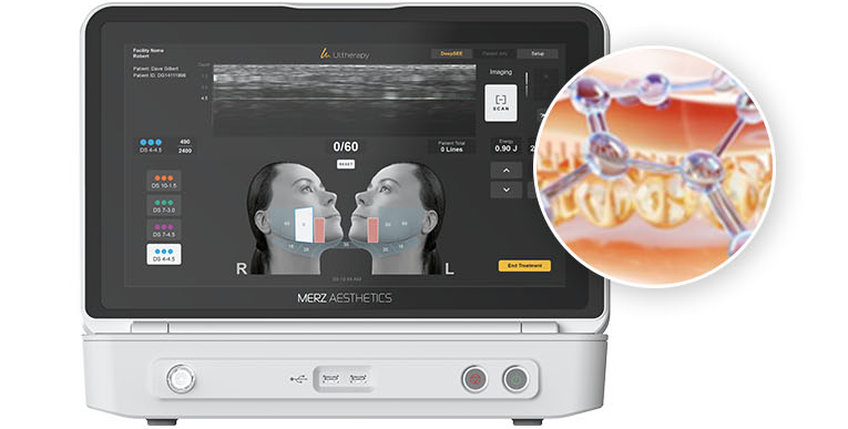 มอนิเตอร์ภาพอัลตราซาวด์แบบเรียลไทม์ — ภาพชั้นผิว 8mm + โครงสร้างคอลลาเจน